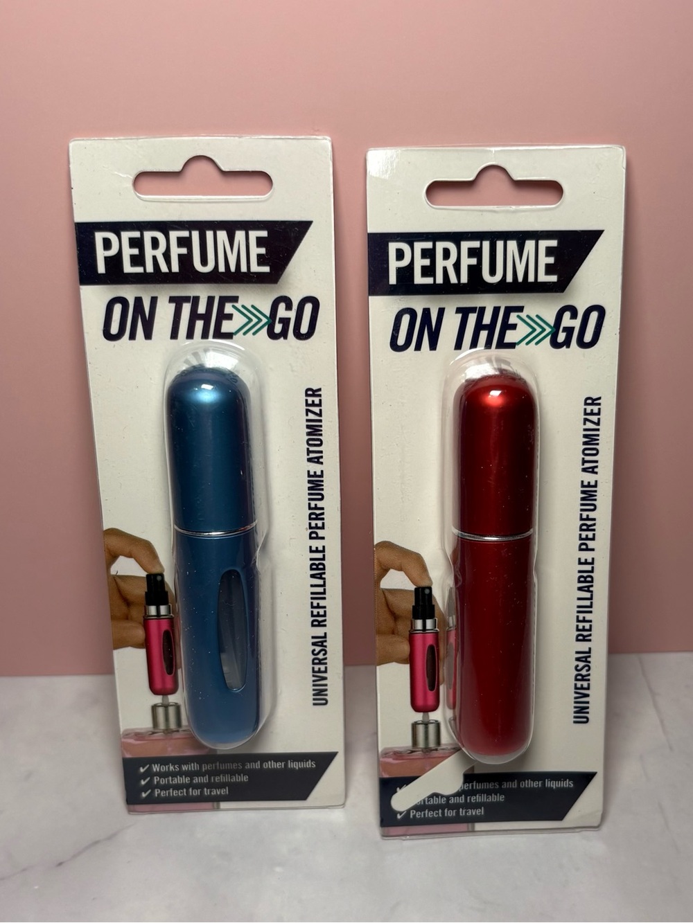 💙 Perfume On The Go Refillable Atomizers - Blue & Red